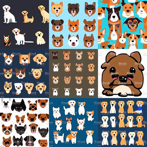 Cute Dogs Vector Art Stable Diffusion Openart