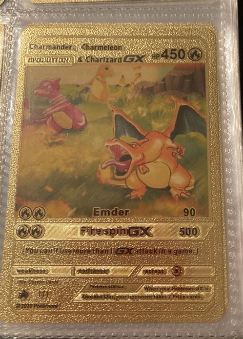 Mavin Pokemon Evolution Charmander Charmeleon Charizard Gx Gold Foil