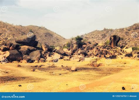 Landscape In Remote Area Of Wa Ghana Stock Photo Image Of Interest