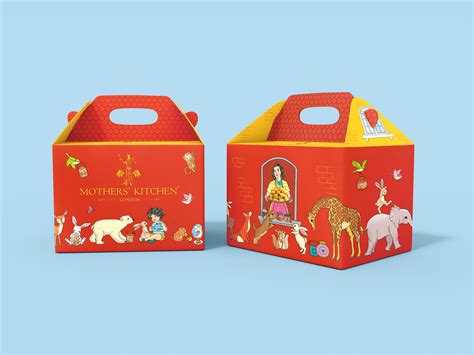 Bakery Box Illustrated Packaging on Behance