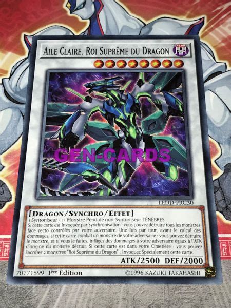 Aile Claire Roi Supreme Du Dragon Ledd Frc Yu Gi Oh Carte