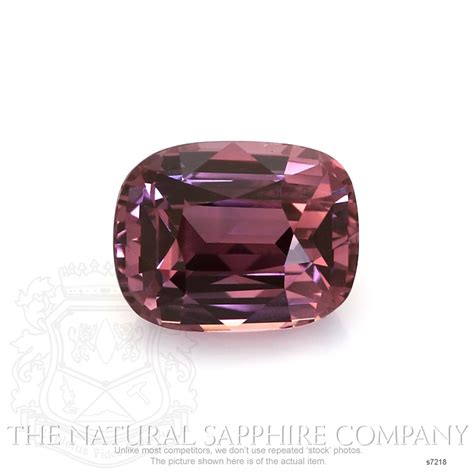 Reddish Pink Sapphire Cushion Ct S