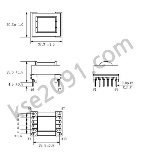 Kse2091 Power Trans Former EER EER 2828H 12P