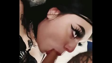 Pretty Goth Babe Spitty Ahegao Riding P