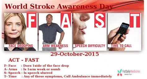 World Stroke Awareness Day October Health Awareness Speech