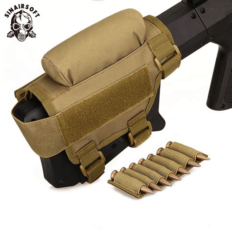 Tactical Buttstock Shotgun Rifle Stock Cheek Rest Ammo Shell Pouch Hot Sex Picture