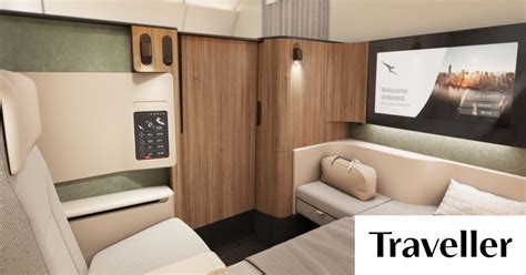 Qantas A First Class Suite New Cabin Design Like A Hotel Room In