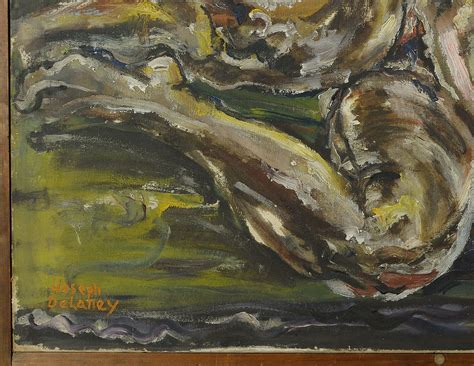 Lot 182 Joseph Delaney OIl On Canvas Of Female Nude Case Auctions