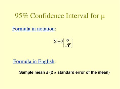 Ppt Confidence Intervals For A Mean Powerpoint Presentation Free Download Id 4264782