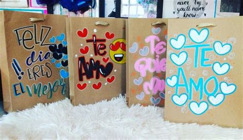 Bolsas De Papel Kraft Decoradas ️ Bolsitas De Papel Decoradas