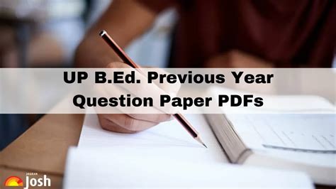 Up Bed Previous Year Question Paper Download Pdf With Answers