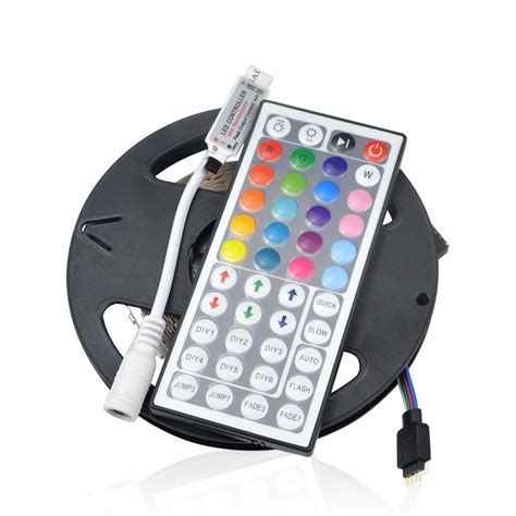 DC 12V 5M RGB LED Strip light LED strip light Tape Ribbon 2835 3528 SMD IR Remote Control ...