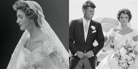 Jackie Onassis Kennedys Wedding Dress Wedding Dress Of Jacqueline