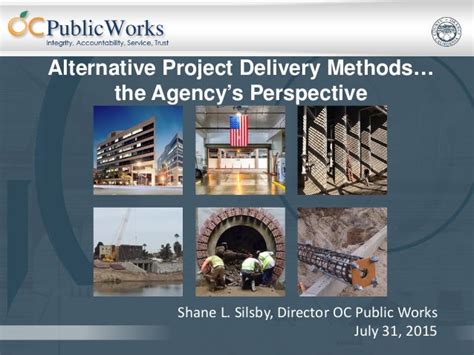 Alternative Project Delivery Methods Ocpw