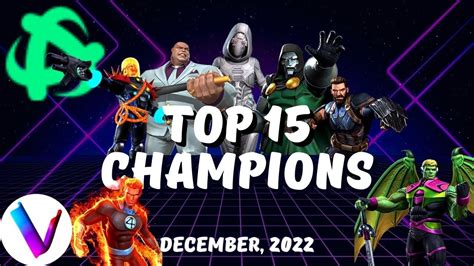 Top 10 Actually 15 Champions In Mcoc Vega Champion Tier List December 2022 Youtube