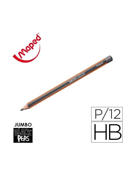 LAPIZ MAPED Nº2 HB BLACK PEPS JUMBO TRIANGULAR