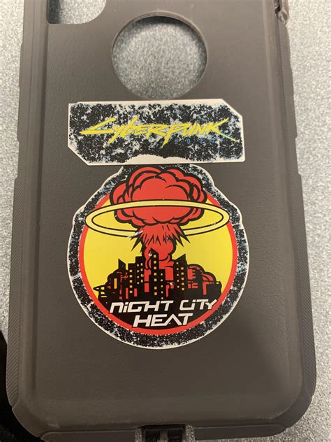 I put the stickers on the back of my phone and I think they look cool : r/cyberpunkgame