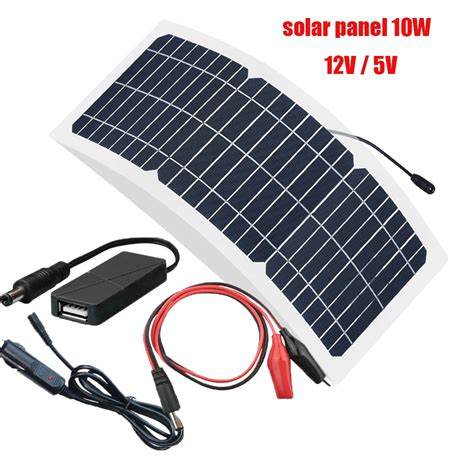 Solar Panel Kit Painel Solar Flex Vel Bateria Monocristalina Novo Carga