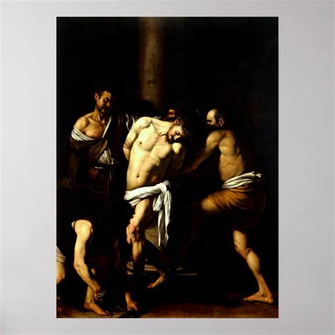 Póster Flagelación de Cristo de Caravaggio Zazzle es