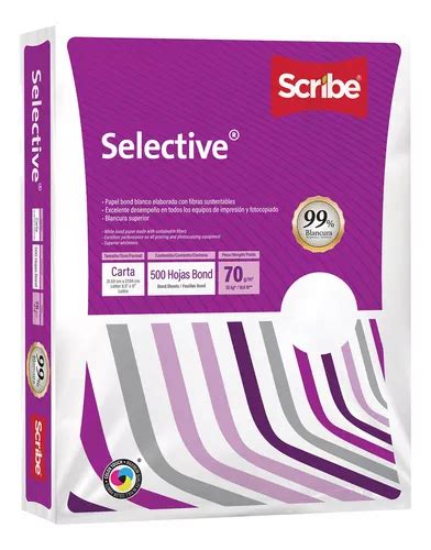 Papel Selective Bond Blanco Carta 1 Paquete Con 500 Hojas