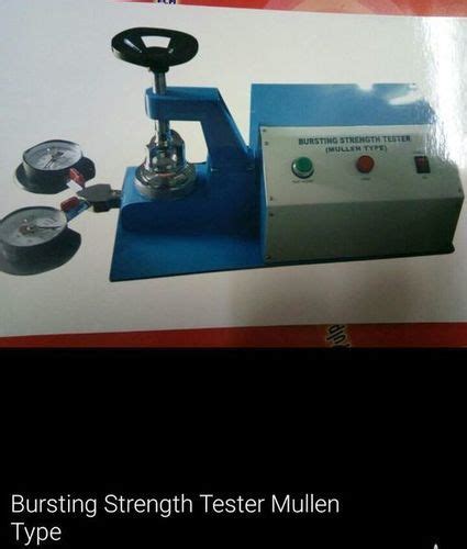 Bursting Strength Tester Mullen Type At Best Price In Roorkee