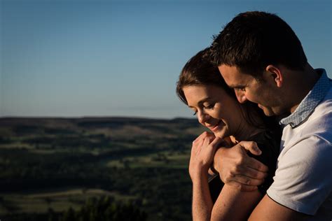 Stunning Sunset Engagement on Ilkley Moor