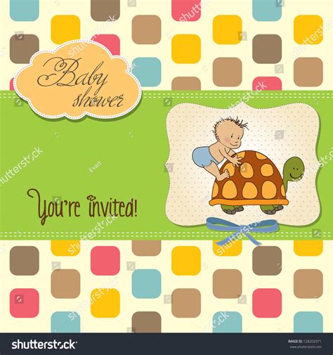 Funny Baby Boy Announcement Card Stock Vector (Royalty Free) 128202971 ...