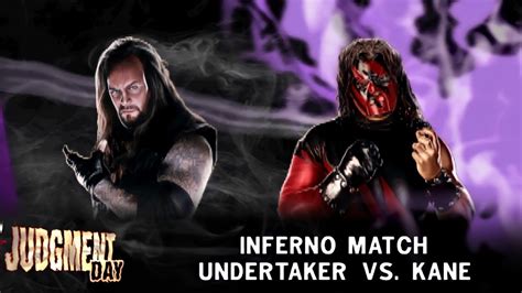 Wwe The Undertaker Vs Mask Kane Inferno Match Youtube