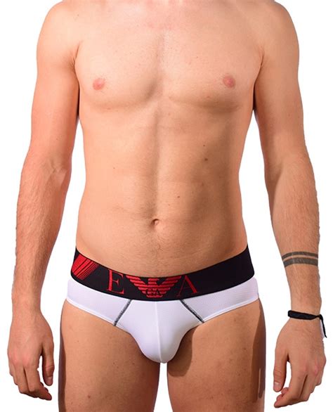 Emporio Armani Training Mesh Brief White Emporio Armani Underwear