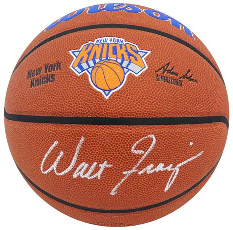 Walt Frazier Autographed Signed Wilson New York Knicks Logo NBA Basketball