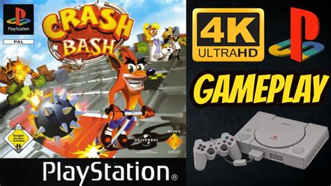 Crash Bash Ultra HD 4K 60fps PS1 PREVIEW Game Movie Gameplay