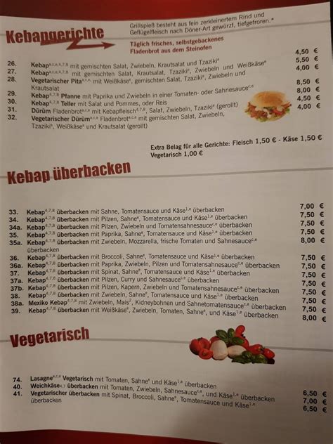 Speisekarte Von Blitz D Ner Restaurant Edewecht