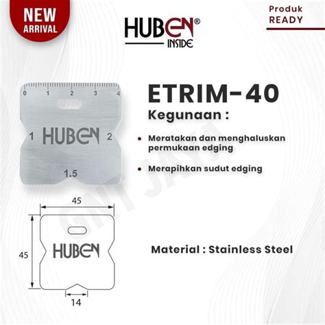 Jual HUBEN TRIMMER ETRIM 40 Alat Merapikan Edging Pinggiran Etrim40