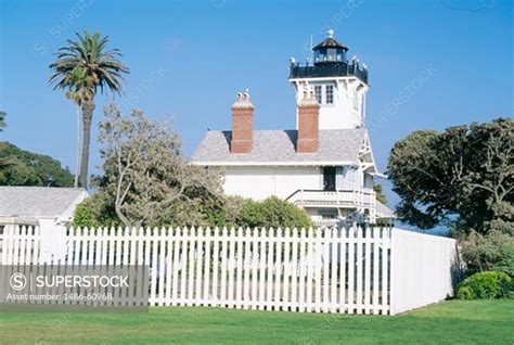 Usa California San Pedro Point Fermin Lighthouse Superstock