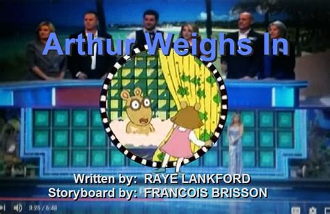 Custom Arthur Title Card Of Arthur Weighs In With A Background