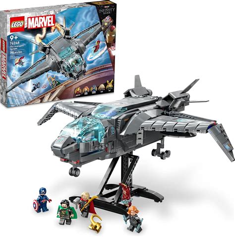 Lego Da Marvel Barato - LEGO Marvel The Avengers Quinjet 76248, Spaceship Building Toy Set with ...