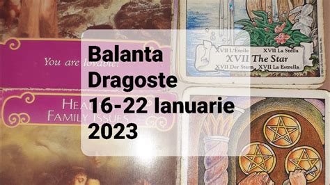 Tarot Horoscop Dragoste Balanta 16 22 Ianuarie 2023 YouTube