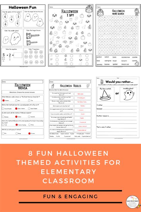 Fun Halloween Activities For Elementary | Learn Grow Aspire