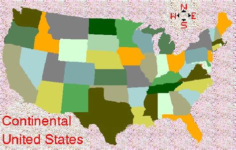 Continental United States map