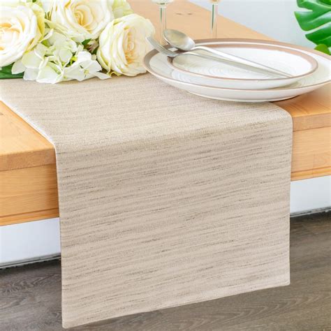 Taupe Extra Long Table Runner 144 Inches For Dining Kitchen Etsy