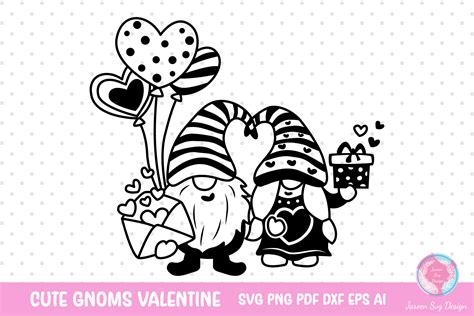 Valentine Svg, Valentine Gnome Svg Graphic by JaroenSvgDesign ...