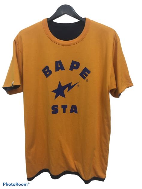 Og Bape Sta Vintage Rare Double Sided Reversible T Shirt Etsy