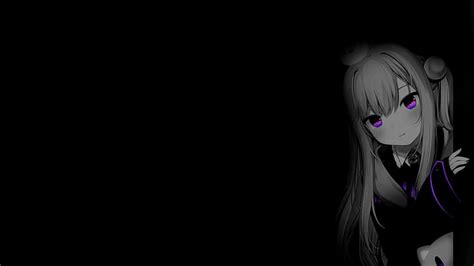 Hd Wallpaper Anime Anime Girls Monochrome Selective Coloring Wallpaper Flare