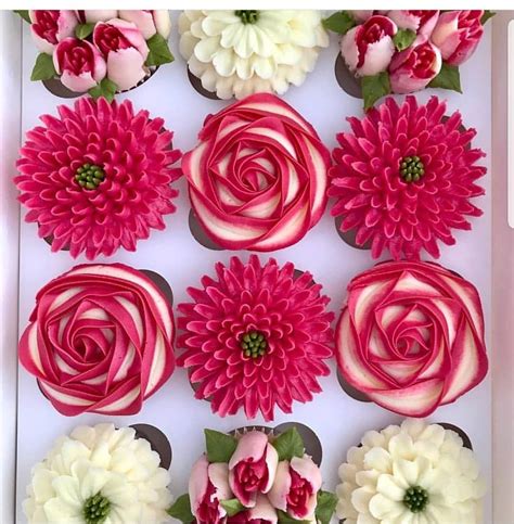 Amourducake On Instagram “yes Or No Rose Cupcakes In Buttercream💐🌸🌼🏵