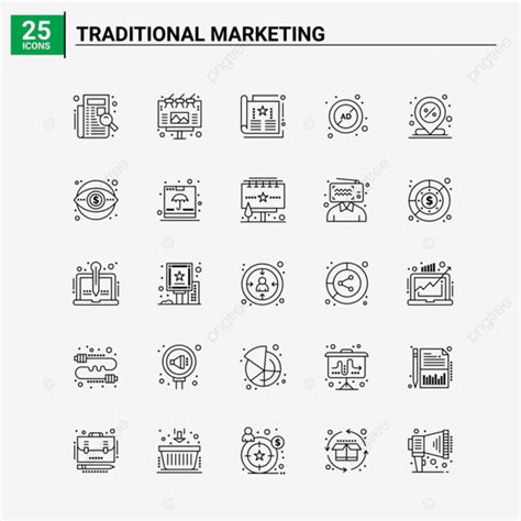 Traditional Market Vector Hd PNG Images 25 Traditional Marketing Icon