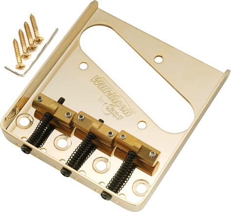 Wilkinson Wtb Brass Compensated 3 Saddles Telecaster Bridge For Tele Eelectric