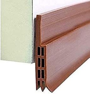 CUERARPO Door Draft Stopper Brown 1 Self Adhesive Silicon Door Window