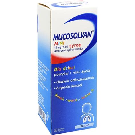 Mucosolvan Mini Syrop Kaszel Ambroksol Dzieci 100 12977421732 Allegro Pl