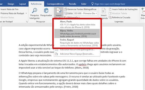 Como Adicionar Cita Es E Bibliografia No Word Automaticamente