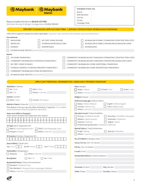 Fillable Online Asb Financing I Application Form Borang Permohonan Fax Email Print Pdffiller